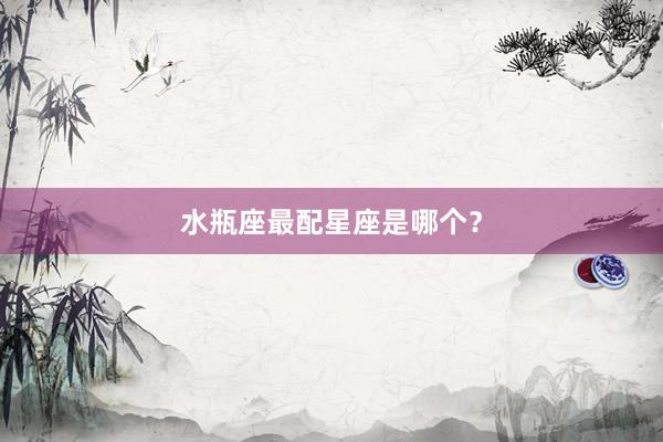 水瓶座最配星座是哪个？